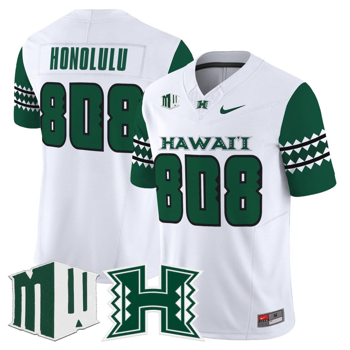 Honolulu Jersey #808 Hawai'i Rainbow Warriors 2025 Vapor Stitched 2 Honolulu Jersey #808 Hawai'i Rainbow Warriors 2025 Vapor Stitched - Image 2