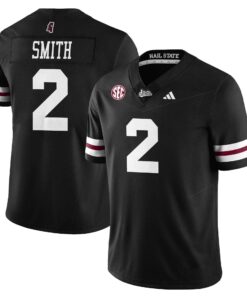 Isaac Smith Jersey #2 Mississippi State Football Darkness 2025 Stitched