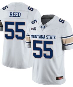 JT Reed Jersey 55 Montana State Bobcat Football 2025 Stitched White