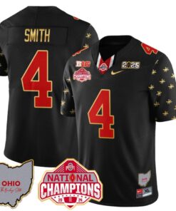 Jeremiah Smith Jersey #4 Ohio State National Champions 2025 Patch
