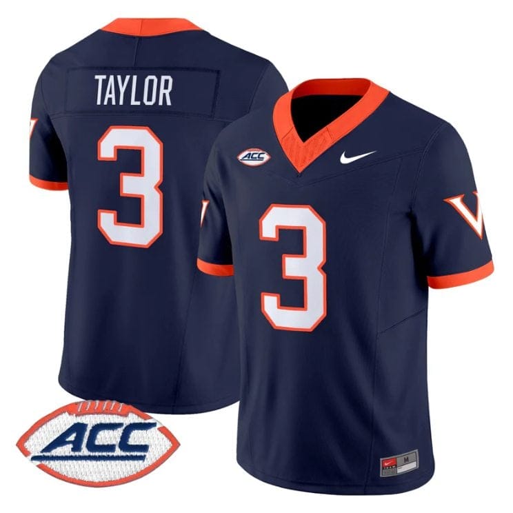 J'Mari Taylor Jersey #3 Virginia Cavaliers 1995 Throwbacks Stitched - Image 2