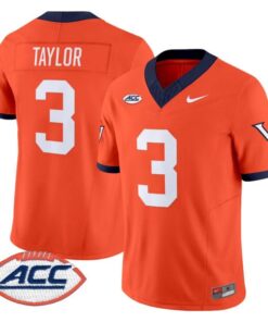 J Mari Taylor Jersey 3 Virginia Cavaliers 1995 Throwbacks Stitched Orange