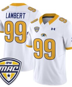 Jack Lambert Jersey 99 Kent State Golden Flashes 2025 Stitched White