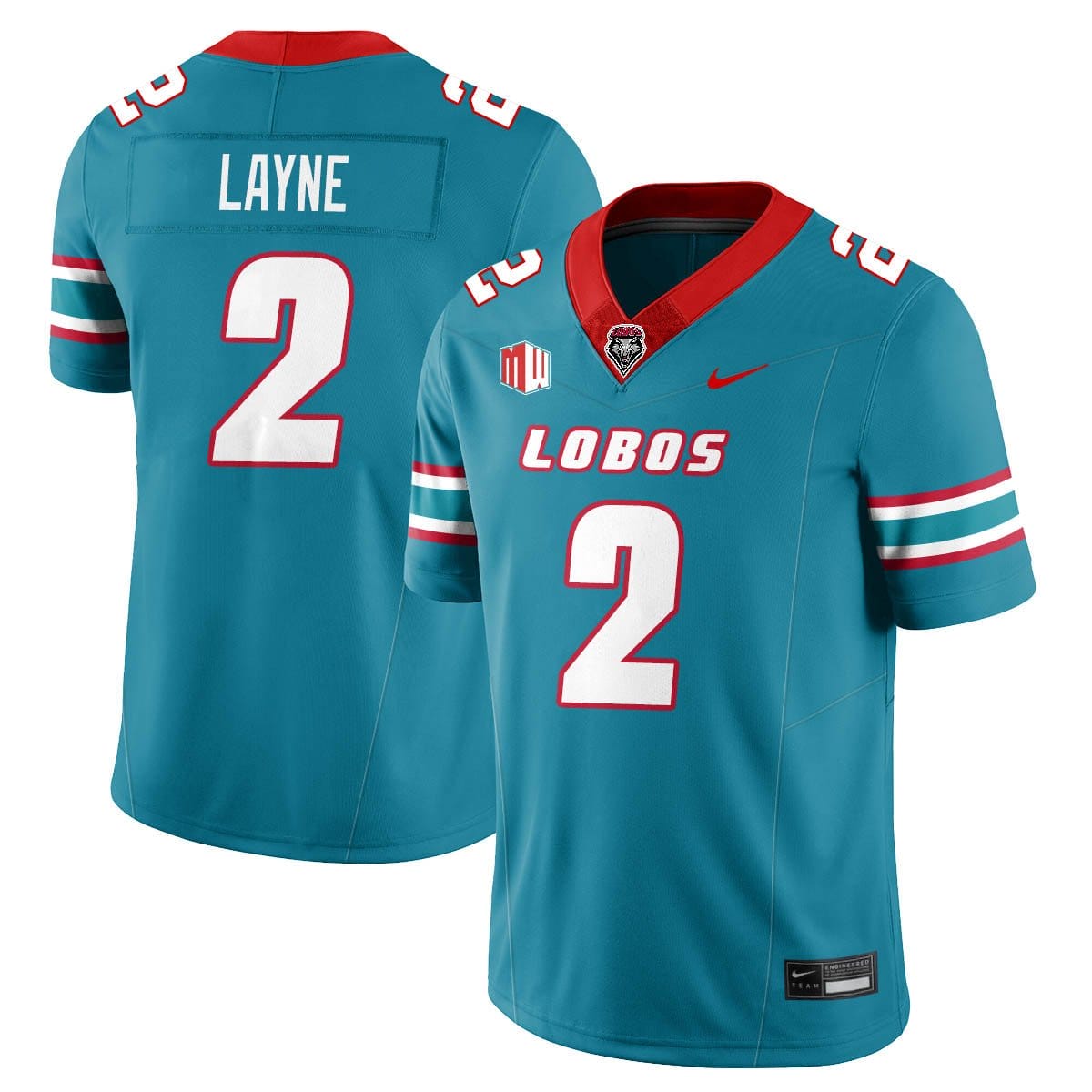 Jack Layne Jersey 2 UNM Lobo Football 2025 All Stitched Turquoise 2bc3a5e6 b722 4850 a5b7 4b3f51bd1e22