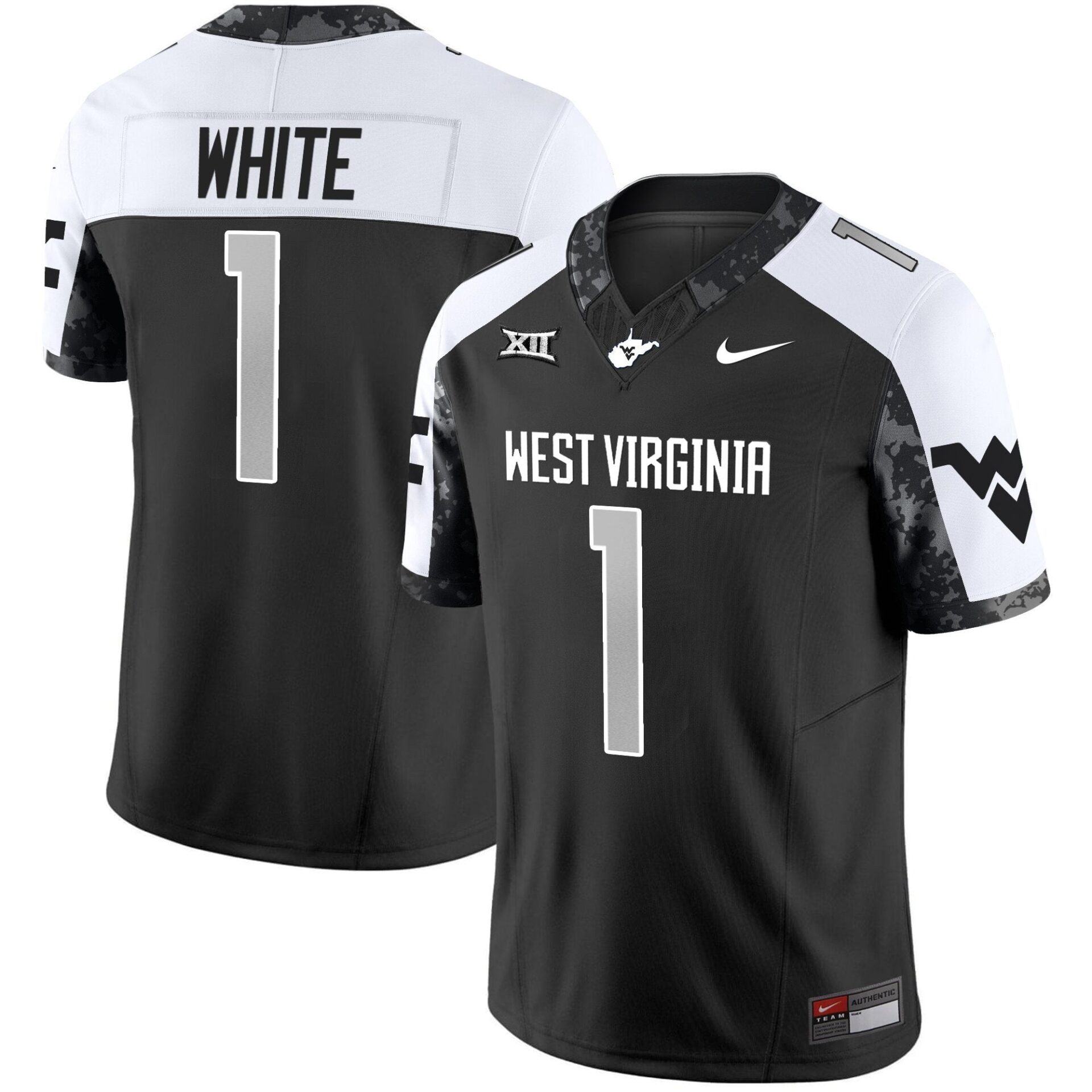 Jahiem White Jersey 1 West Virginia Mountaineers 2025 Stitched Alternate da654c7a b2aa 4c34 b4dc 56c19bca066a