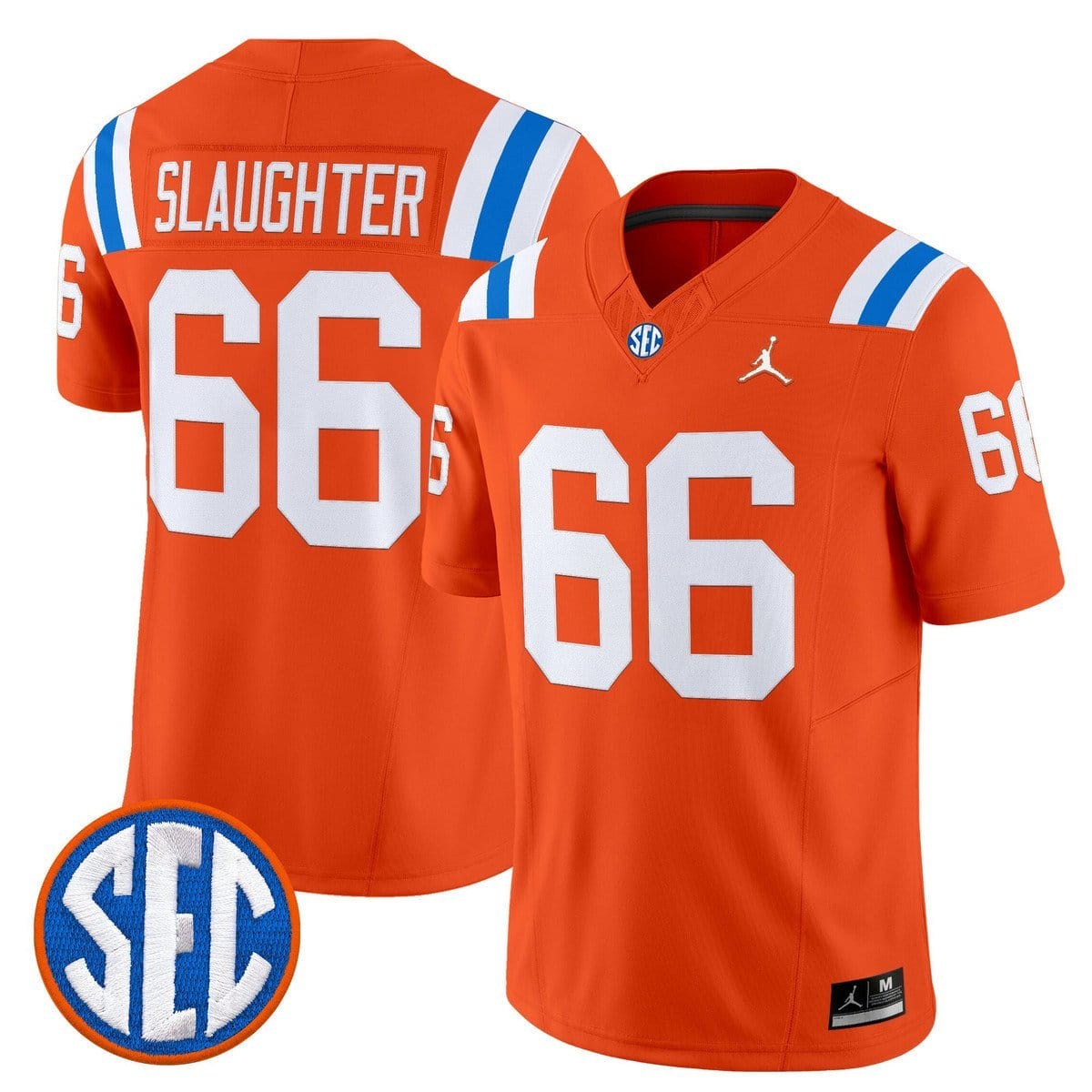 Jake Slaughter Jersey #66 Florida Gators 1960s Throwback Vapor Limited - Image 2