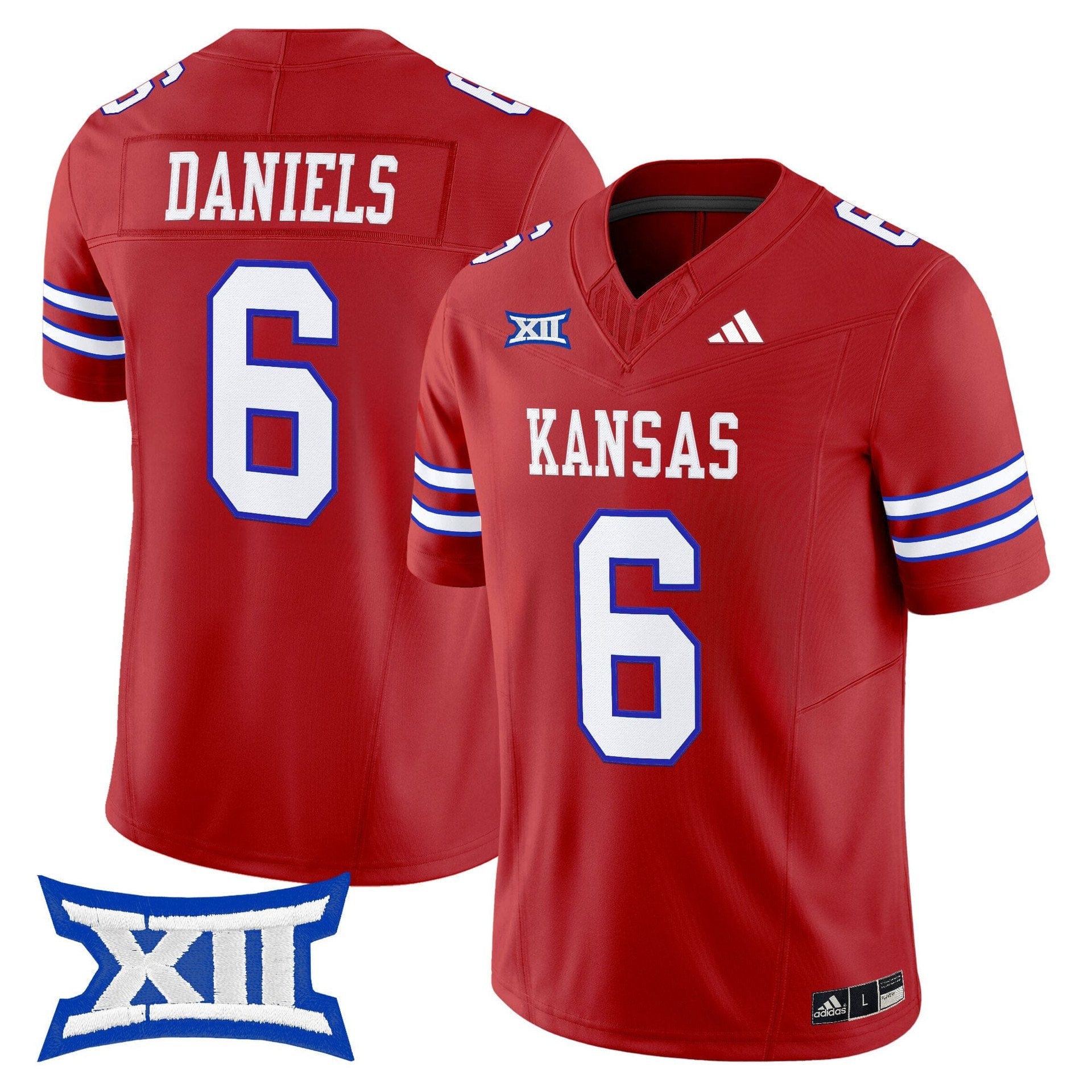 Jalon Daniels Jersey #6 Kansas Jayhawks 2025 Vapor Limited Stitched - Image 4