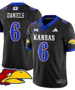 Jalon Daniels Jersey #6 Kansas Jayhawks Football 2025 Limited Stitched