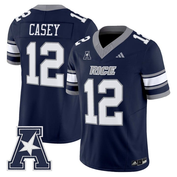 James Casey Jersey #12 Rice Owls 2025 Vapor Limited Stitched - Image 2