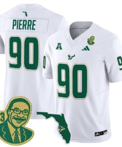 Jason Pierre Jersey 90 South Florida Bulls Lee Roy Selmon Legacy Stitched White