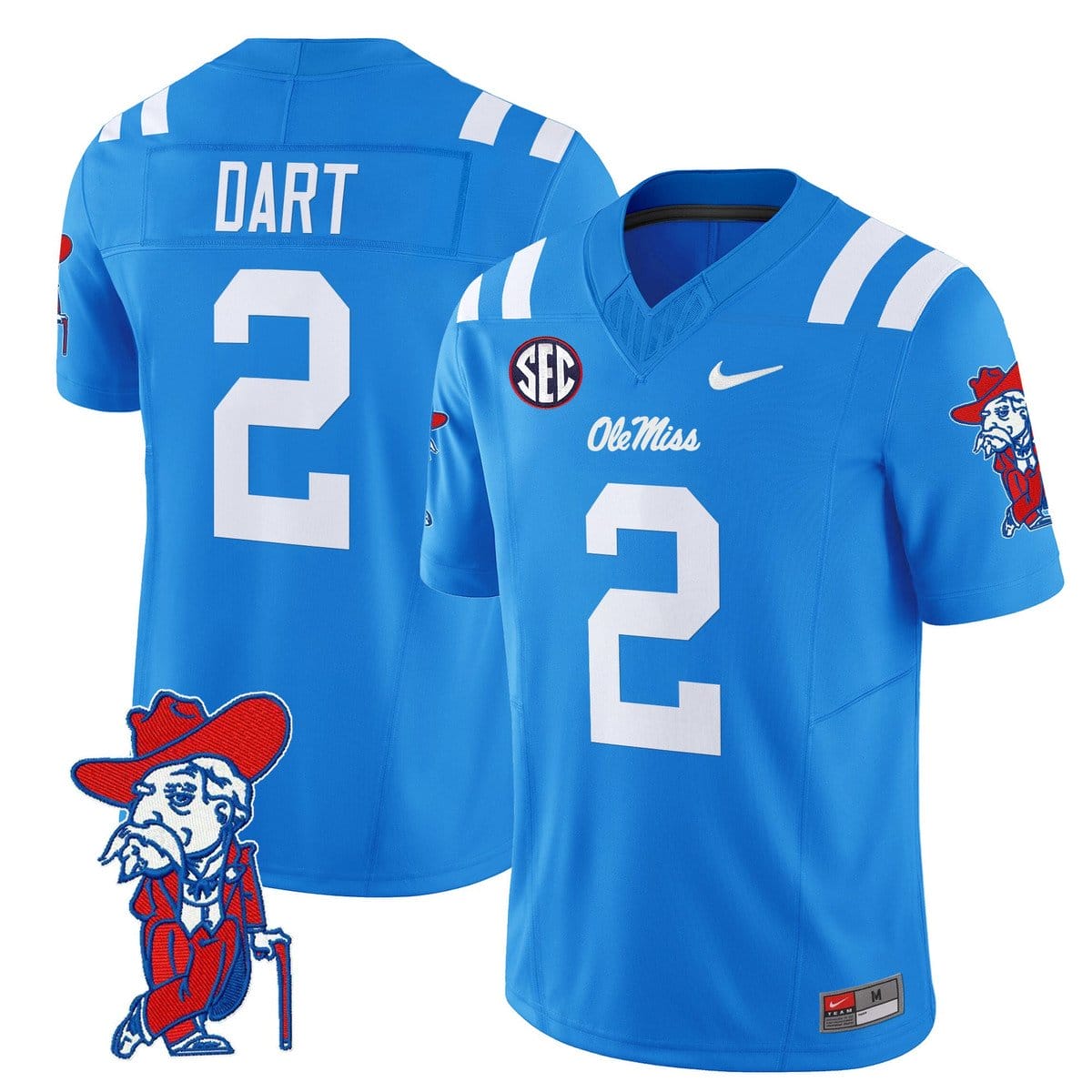 Jaxson Dart Jersey #2 Ole Miss Rebels 2025 Limited V2 Stitched - Image 4