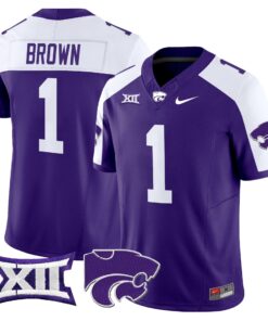 Jayce Brown Jersey 1 Kansas State Purple Alternate