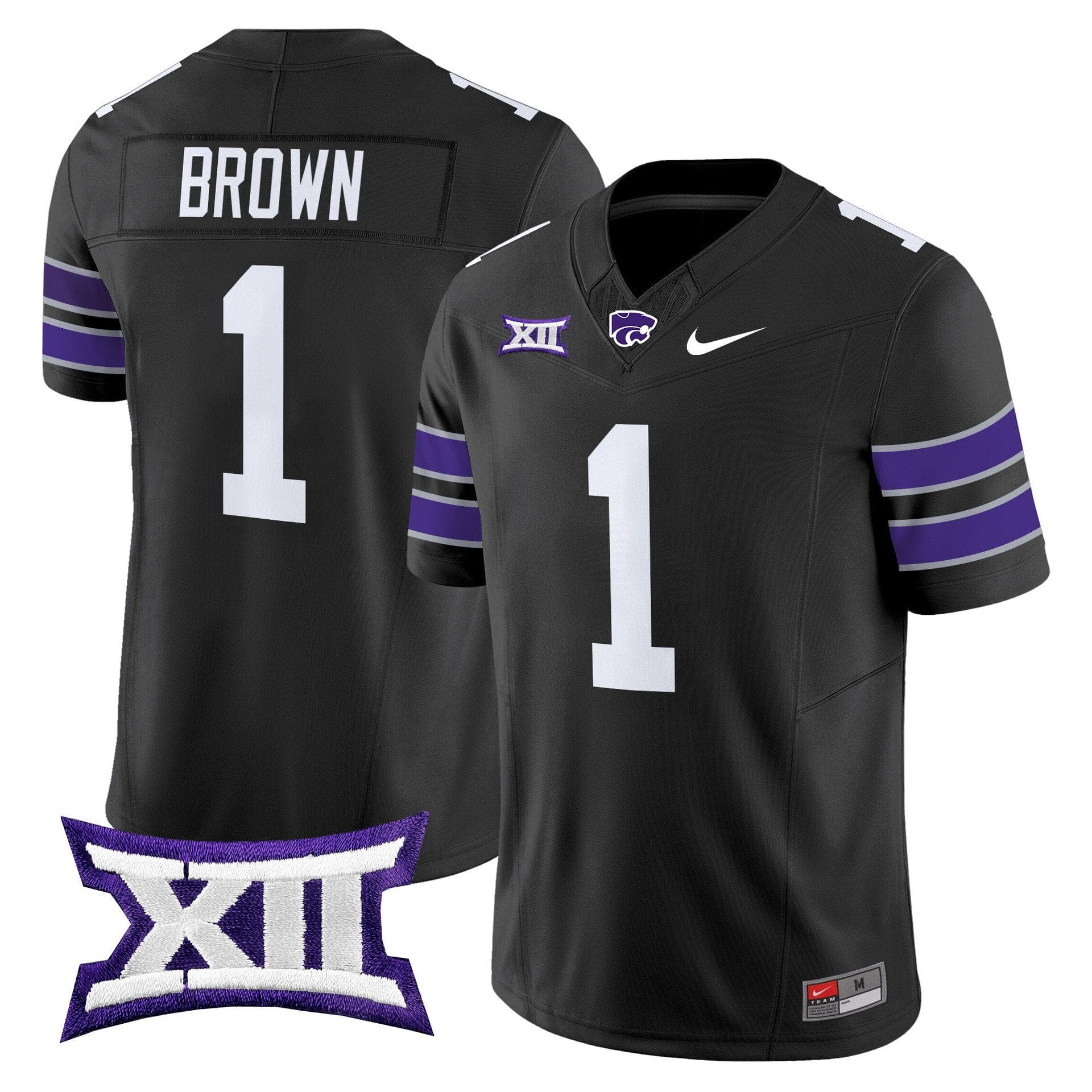 Jayce Brown Jersey 1 Kansas State Wildcats 2025 Limited Stitched Black