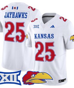 Alternative view of Jayhawks Jersey #25 Kansas Jayhawks 2025 Vapor Limited Stitched
