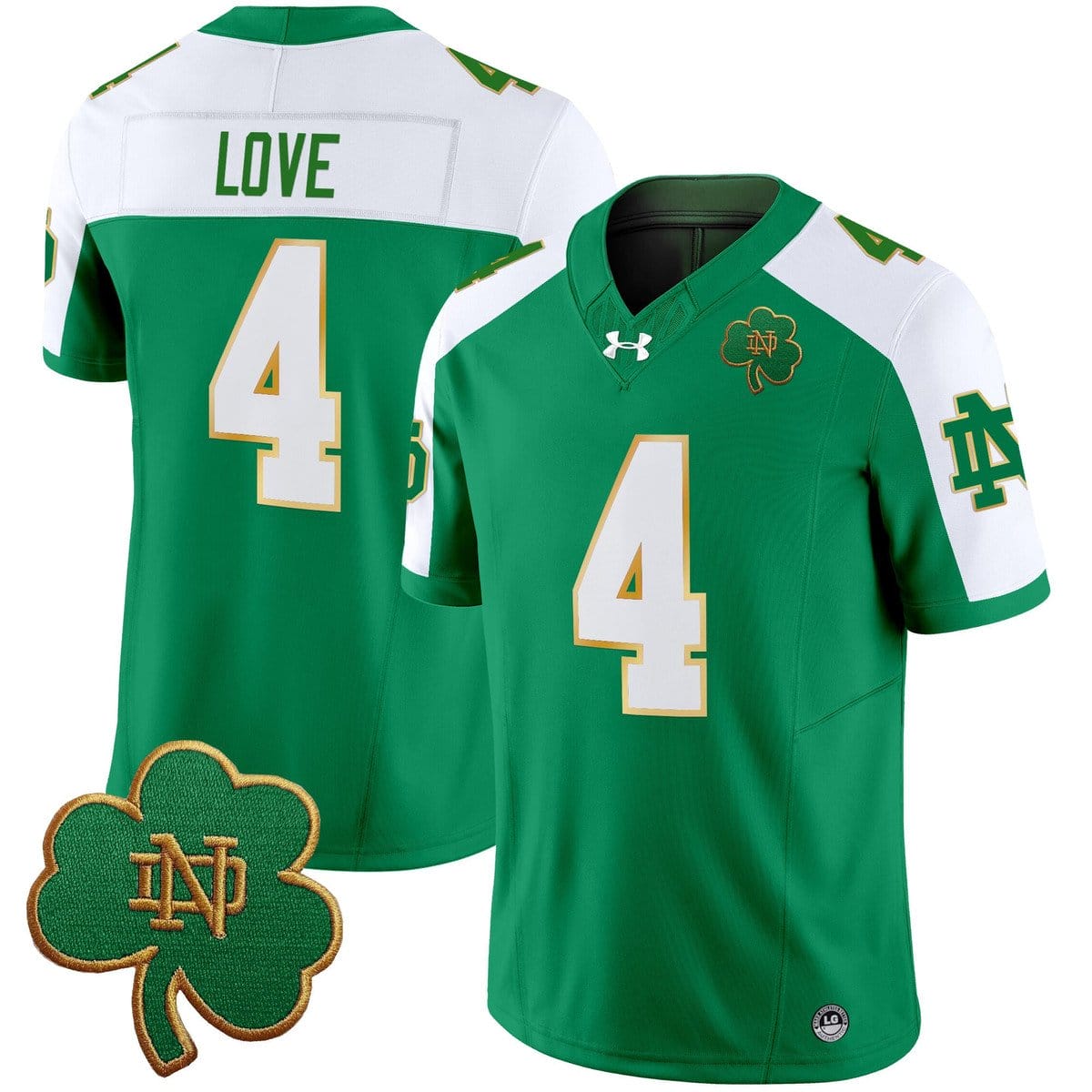 Jeremiyah Love Jersey #4 Notre Dame 2025 Vapor Limited V3 Stitched - Image 5
