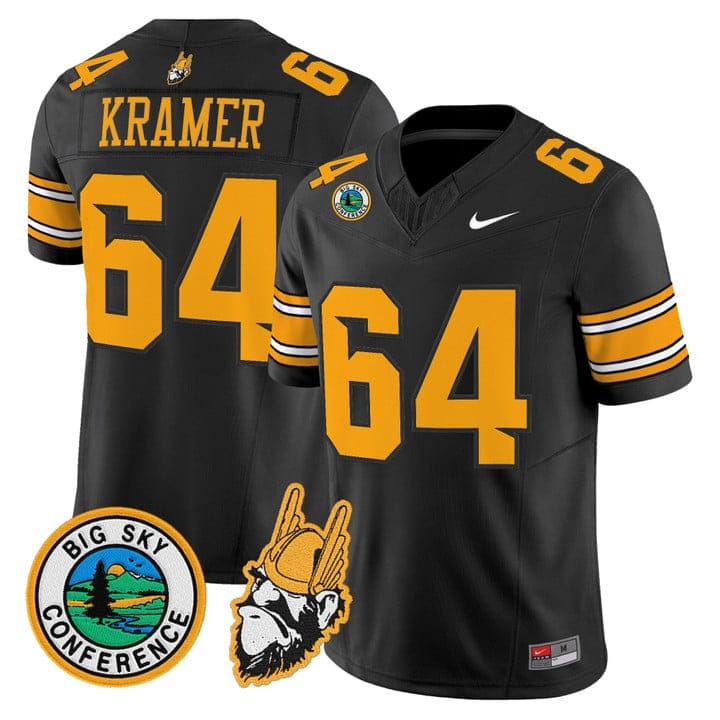 Jerry Kramer Jersey 64 Idaho Vandals 1975 Throwback Limited Stitched Black b43900ae 0876 418b 92c7 4d10d2a5cd9e