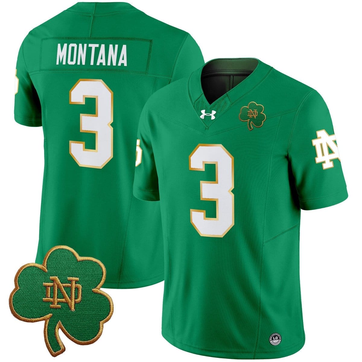 Joe Montana Jersey #3 Notre Dame 2025 Vapor Limited V3 Stitched - Image 2