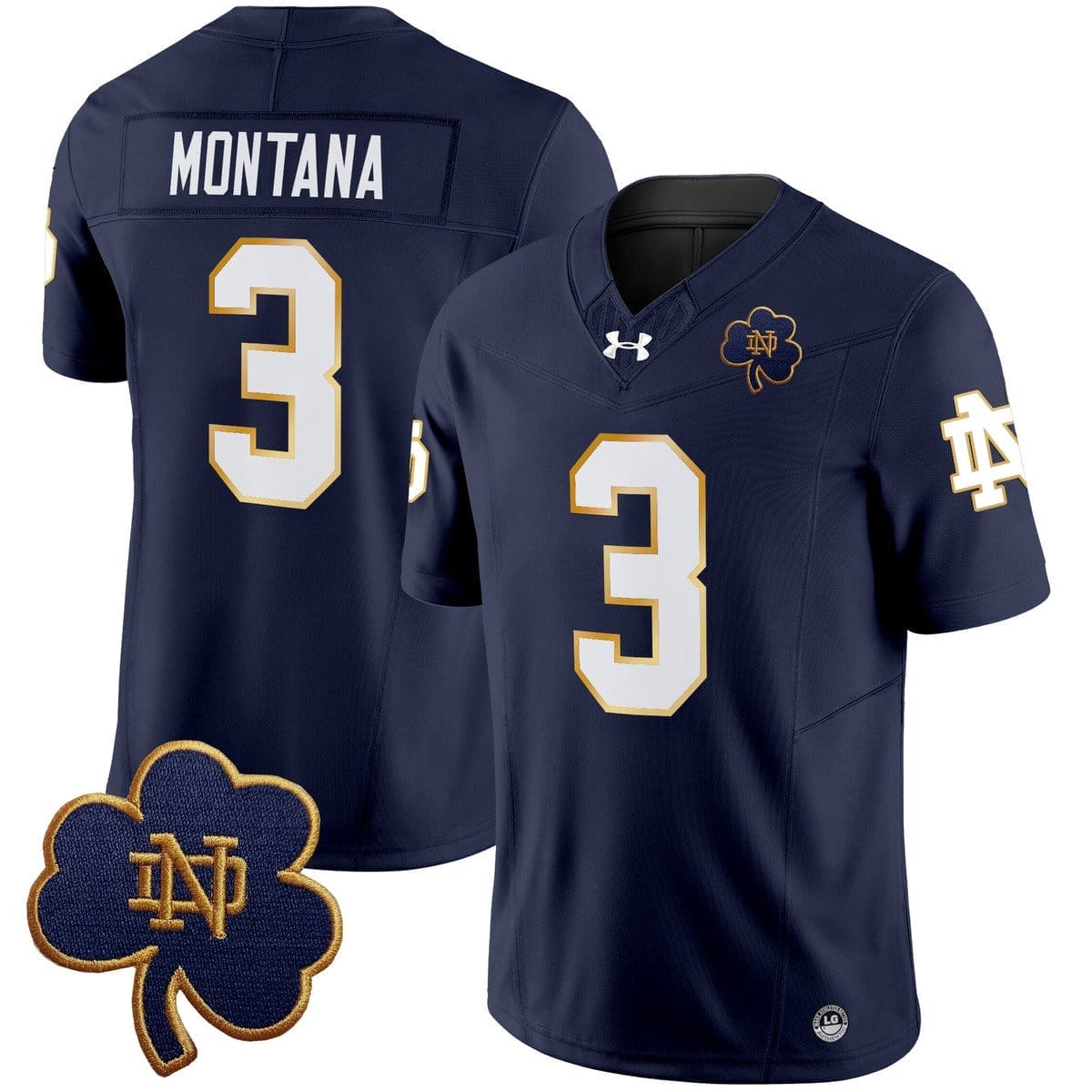 Joe Montana Jersey #3 Notre Dame 2025 Vapor Limited V3 Stitched - Image 3