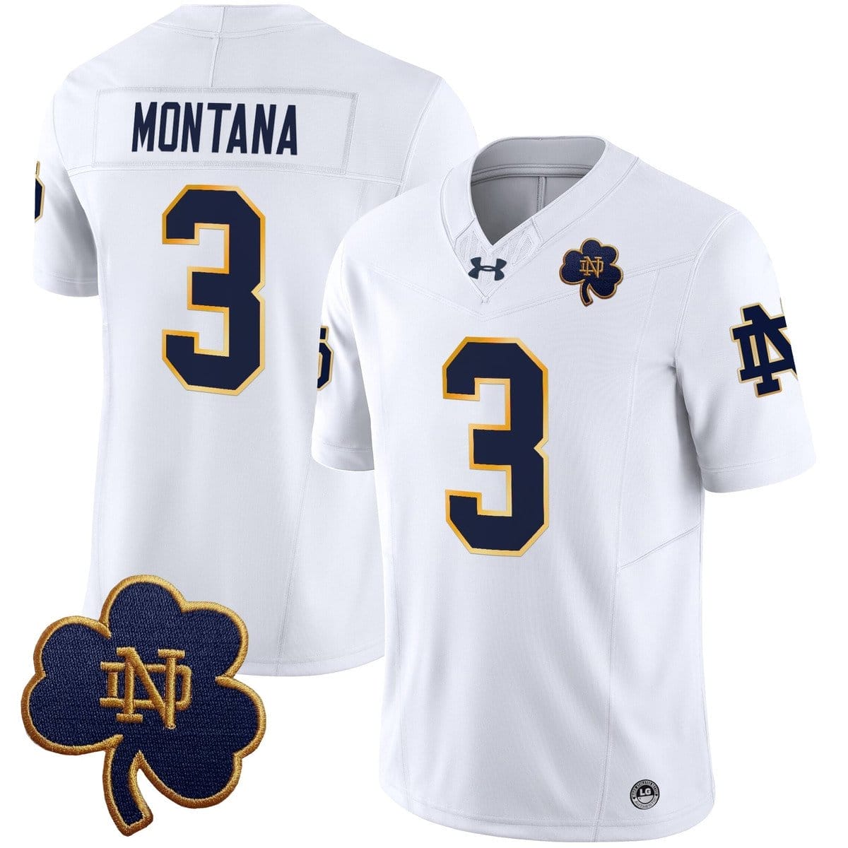 Joe Montana Jersey #3 Notre Dame 2025 Vapor Limited V3 Stitched - Image 5