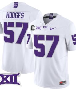 Johnny Hodges Jersey 57 TCU Horned Frogs 2025 Vapor Limited Stitched White f2e73bea 16ea 43e0 8883 142b5bfa7d9c