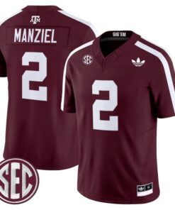 Johnny Manziel Jersey 2 Texas A M Aggies 2025 Vapor V2 Stitched Maroon