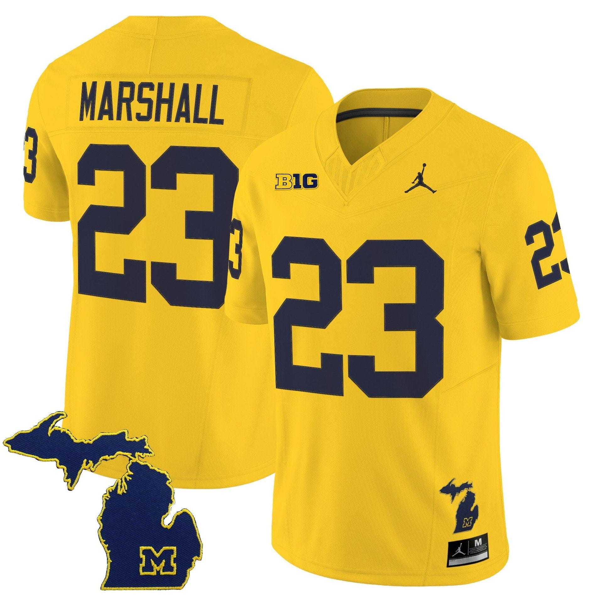 Jordan Marshall Jersey #23 Michigan Wolverines 2025 Limited V2 Stitched - Image 3