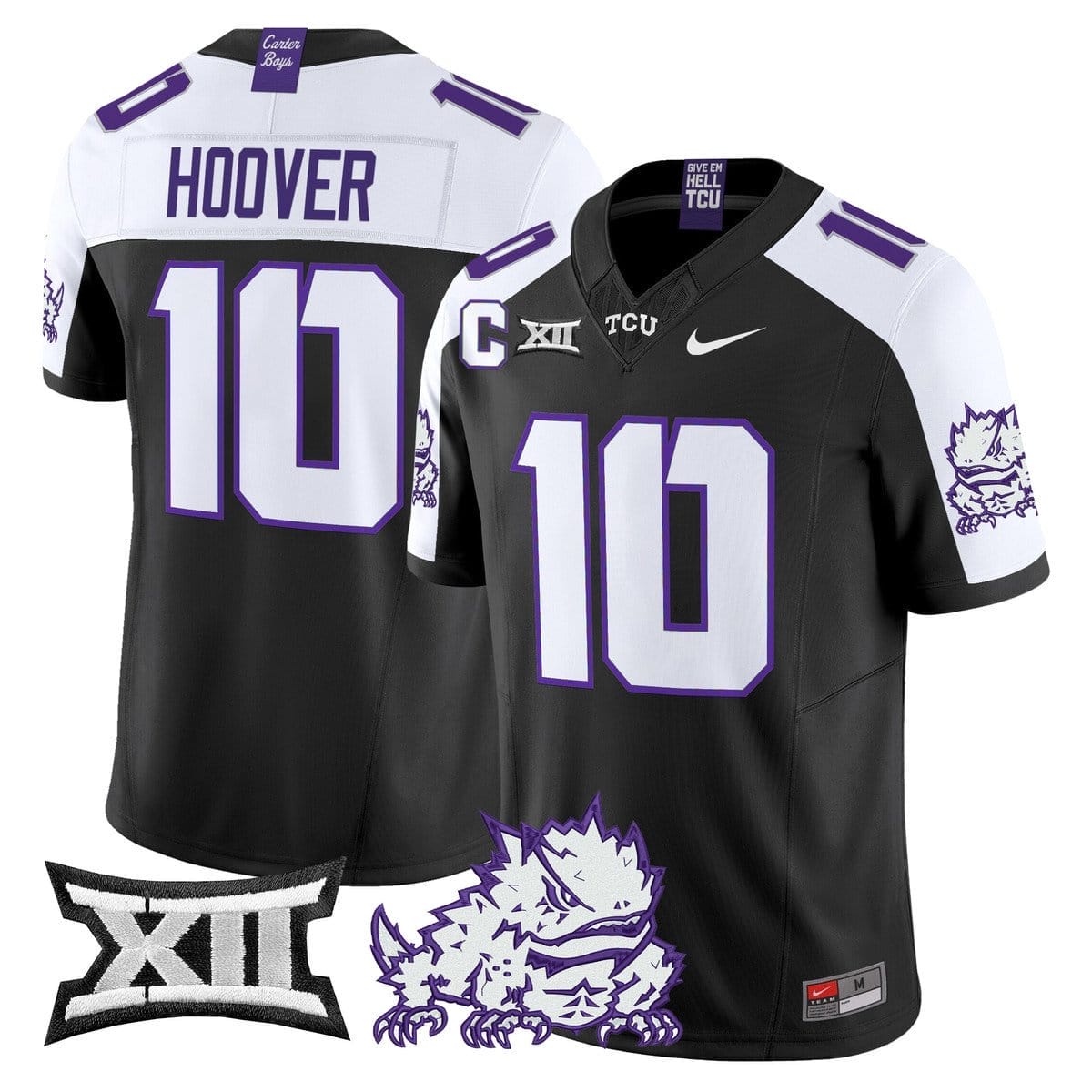 Josh Hoover Jersey #10 TCU Horned Frogs 2025 Vapor Limited Stitched - Image 3