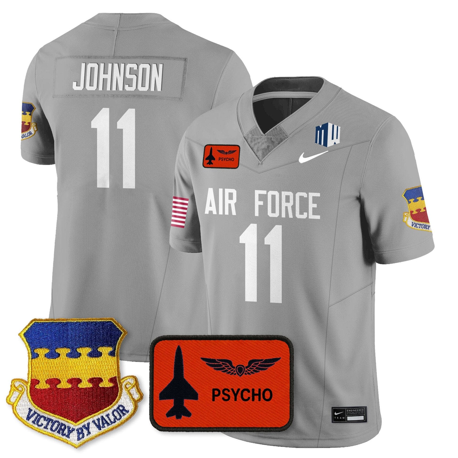 Josh Johnson Jersey 11 Air Force 2025 Honor F 16 Stitched 20th Fighter
