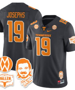 Joshua Josephs Jersey 19 Tennessee Vols Morgan Wallen 2025 Stitched Gray