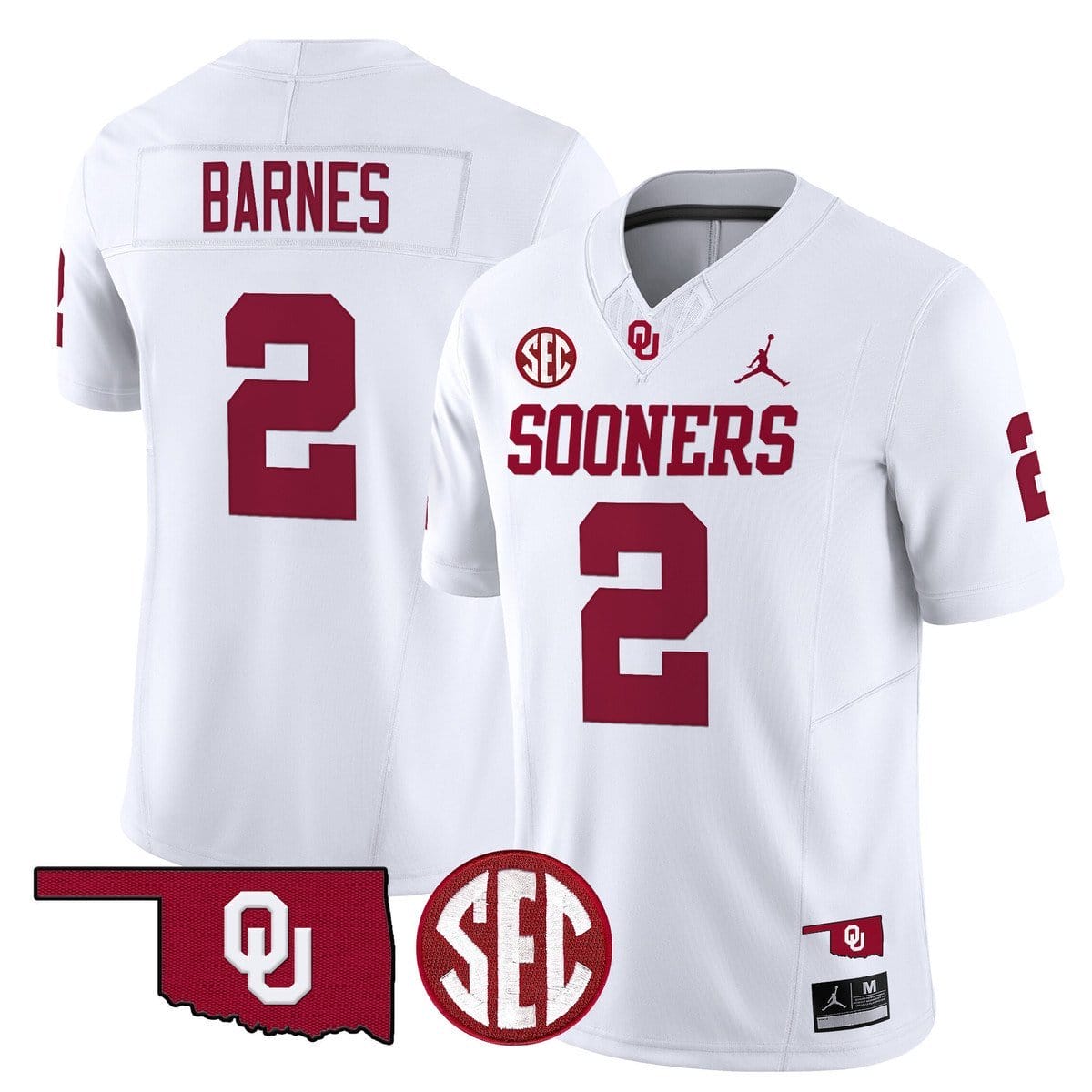 Jovantae Barnes Jersey #2 Oklahoma Sooners 2025 Limited Stitched 1 Jovantae Barnes Jersey #2 Oklahoma Sooners 2025 Limited Stitched