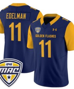 Julian Edelman Jersey 11 Kent State Golden Flashes 2025 Stitched Navy