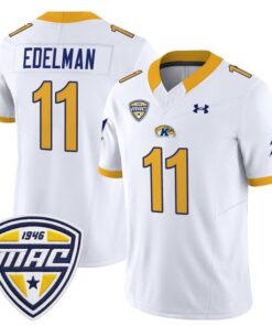 Julian Edelman Jersey 11 Kent State Golden Flashes 2025 Stitched White