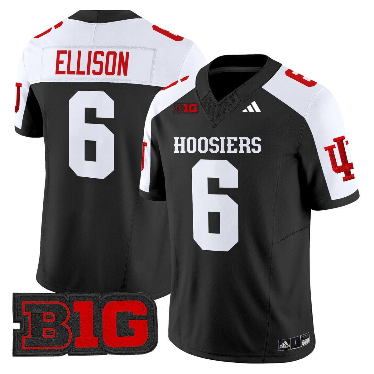 Justice Ellison Jersey #6 Indiana Hoosiers 2025 Limited Stitched 3 Justice Ellison Jersey #6 Indiana Hoosiers 2025 Limited Stitched - Image 3