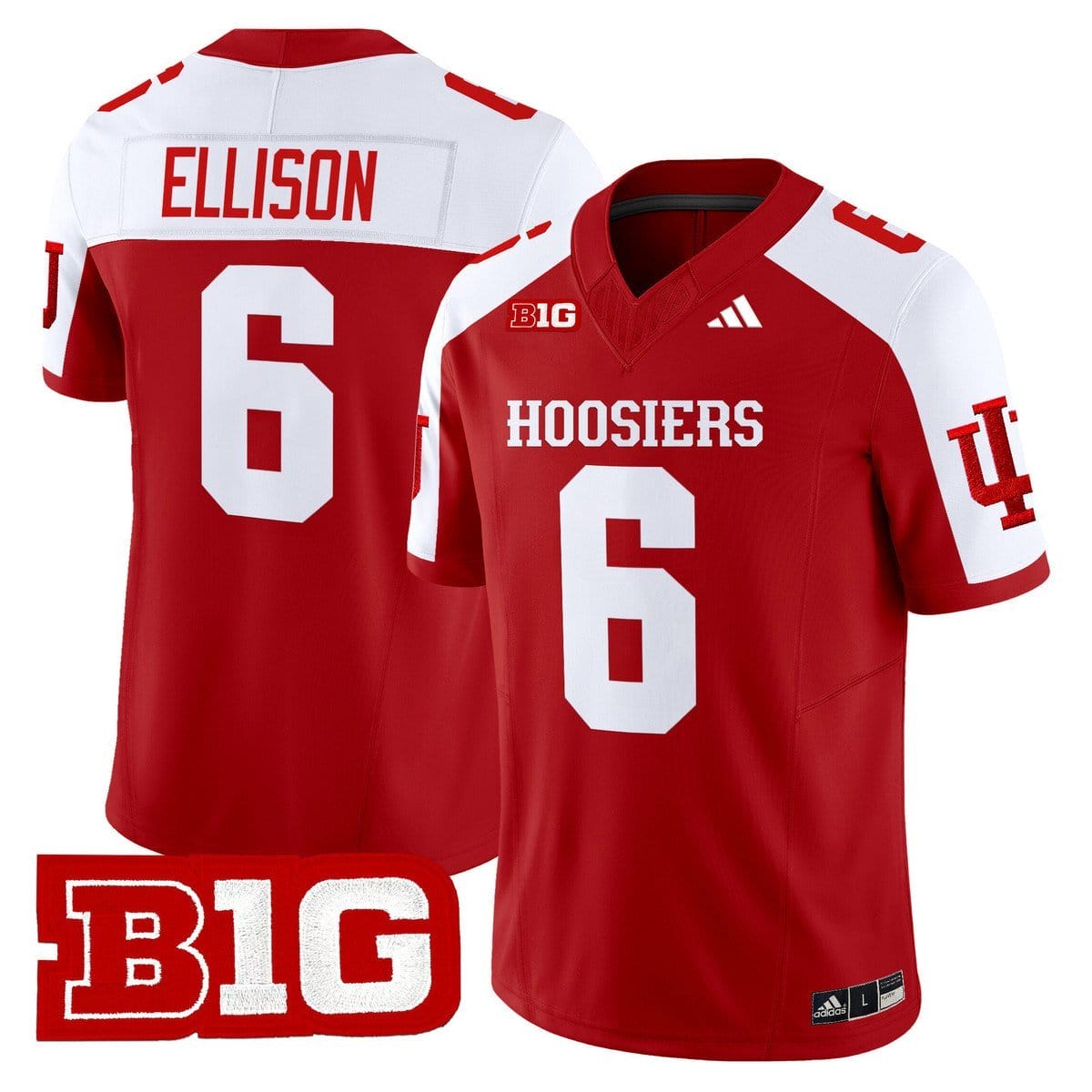 Justice Ellison Jersey #6 Indiana Hoosiers 2025 Limited Stitched 4 Justice Ellison Jersey #6 Indiana Hoosiers 2025 Limited Stitched - Image 4
