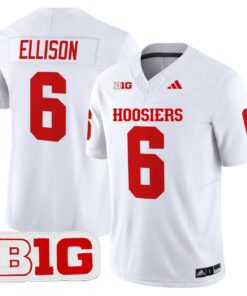 Alternative view of Justice Ellison Jersey #6 Indiana Hoosiers 2025 Limited Stitched