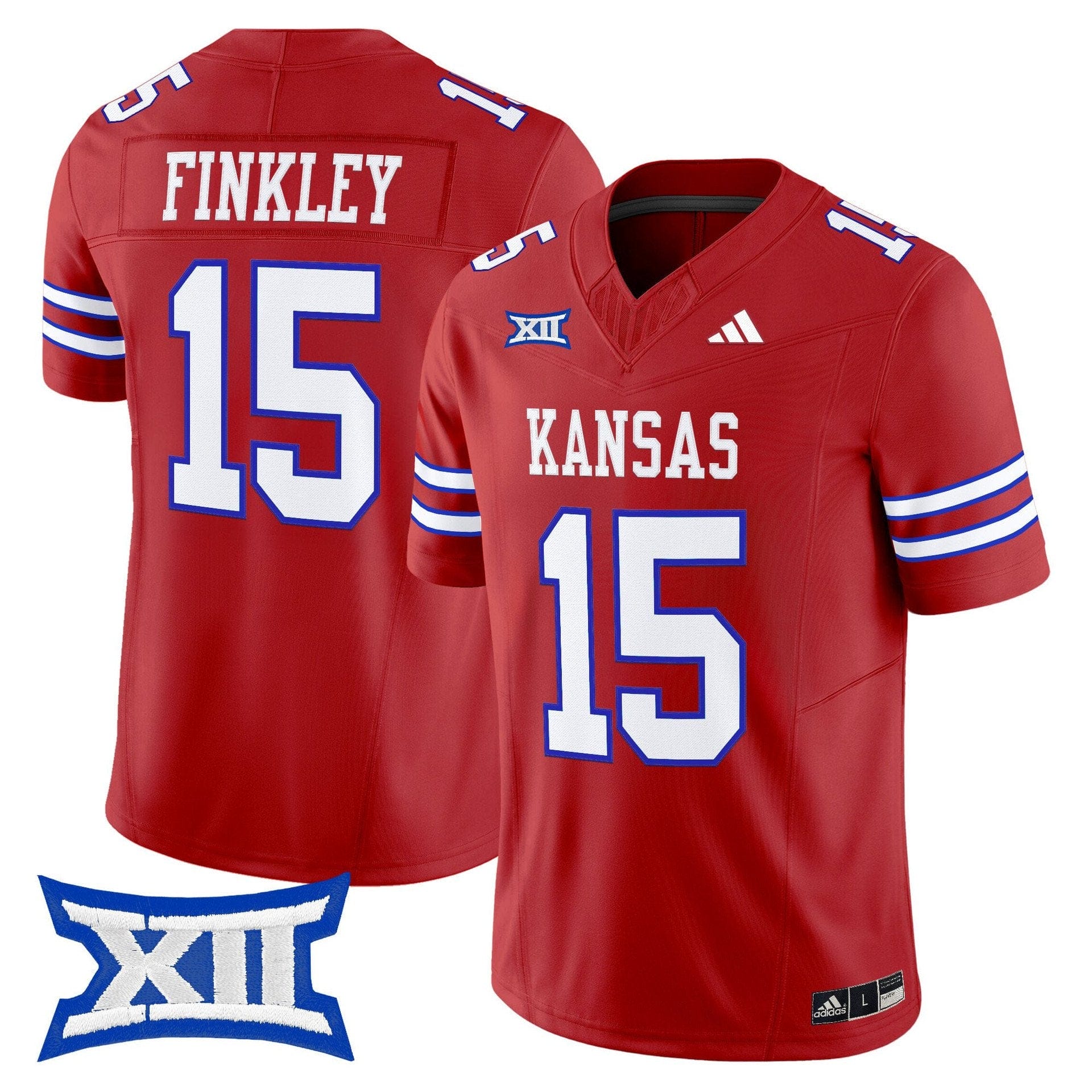 Justice Finkley Jersey #15 Kansas Jayhawks 2025 Vapor Limited Stitched - Image 4