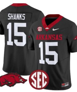 Kam Shanks Jersey #15 Arkansas Razorbacks Limited Stitched