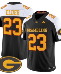 Keilon Elder Jersey #23 Grambling Tigers 2025 Vapor Limited Stitched 4 Keilon Elder Jersey 23 Grambling Tigers 2025 Vapor Limited Stitched Black Alter