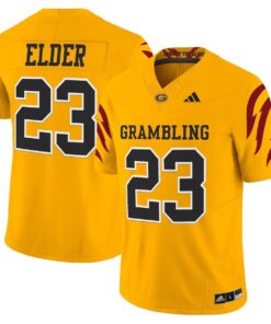 Keilon Elder Jersey #23 Grambling Tigers 2025 Vapor Limited Stitched 5 Keilon Elder Jersey 23 Grambling Tigers 2025 Vapor Limited Stitched Gold