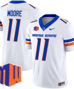 Kellen Moore Jersey 11 Boise State Broncos 2025 Vapor Stitched White