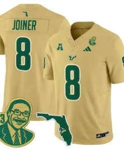 Kelley Joiner Jersey #8 South Florida Bulls Lee Roy Selmon Legacy 8 Kelley Joiner Jersey 8 South Florida Bulls Lee Roy Selmon Legacy Stitched Gold a69ba0e0 ecf9 4a0e b5b9 4e22acb01819