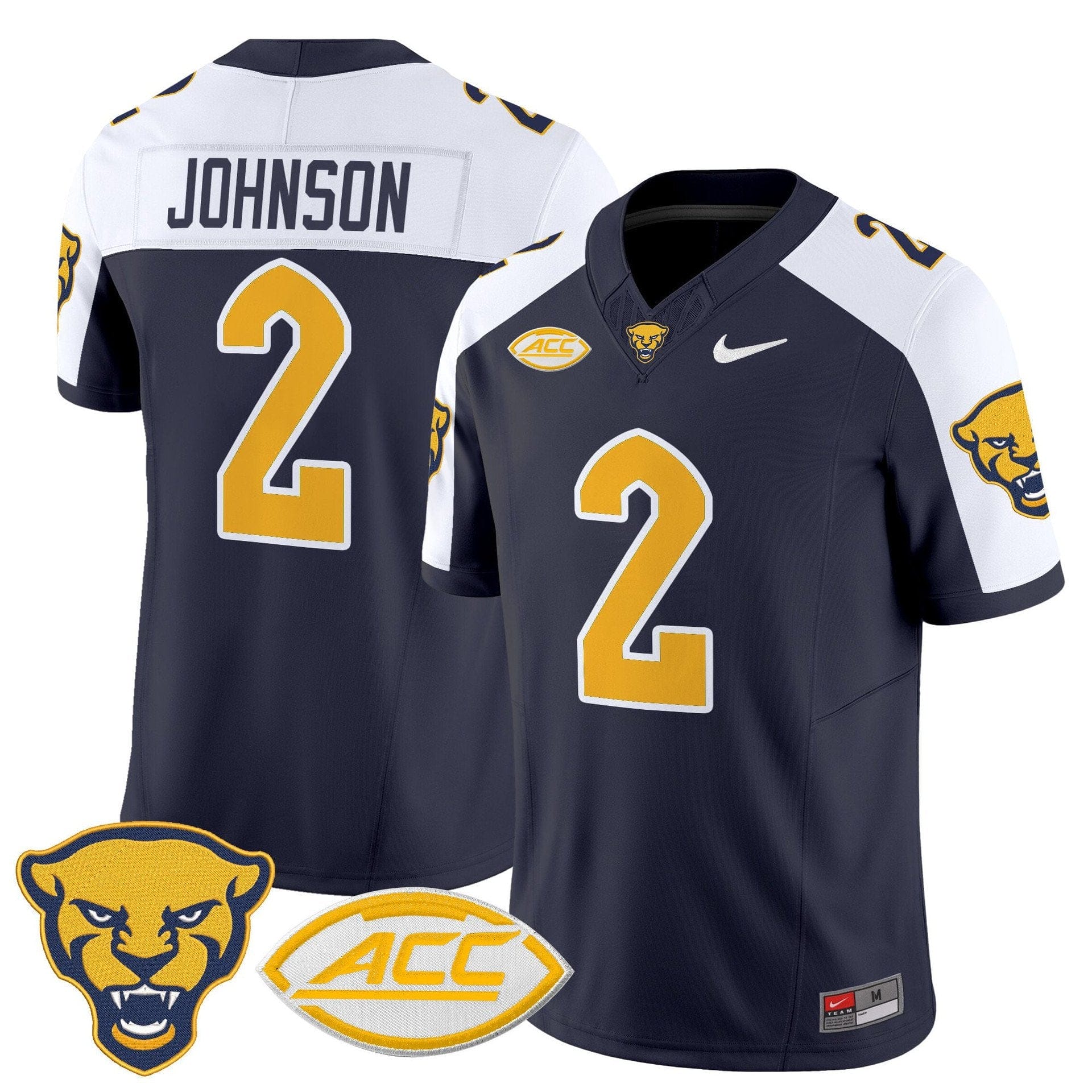 Kenny Johnson Jersey #2 Pittsburgh Panthers 2025 Limited Stitched - Image 3
