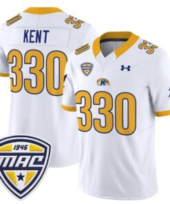 Kent Jersey 330 Kent State Golden Flashes 2025 Limited Stitched White