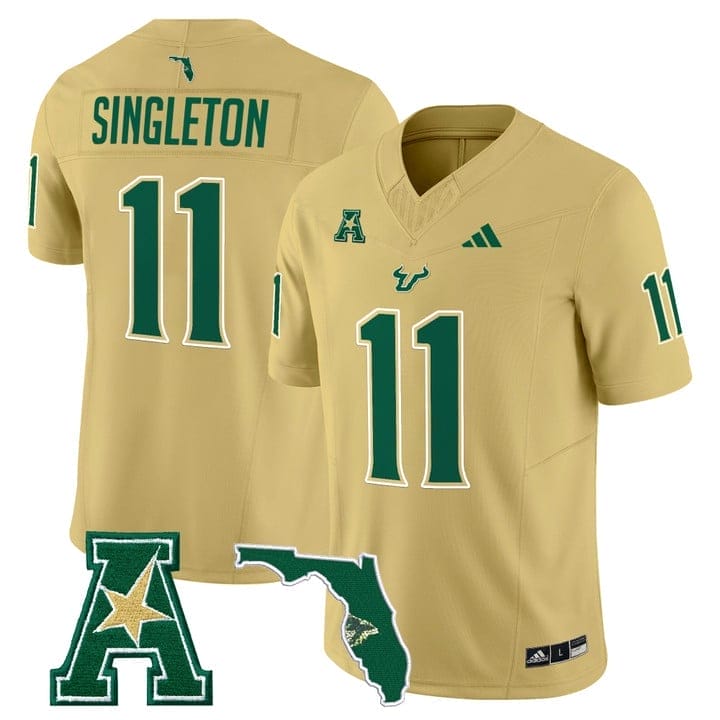 Keshaun Singleton Jersey #11 South Florida Bulls 2025 Limited Stitched 5 Keshaun Singleton Jersey #11 South Florida Bulls 2025 Limited Stitched - Image 5