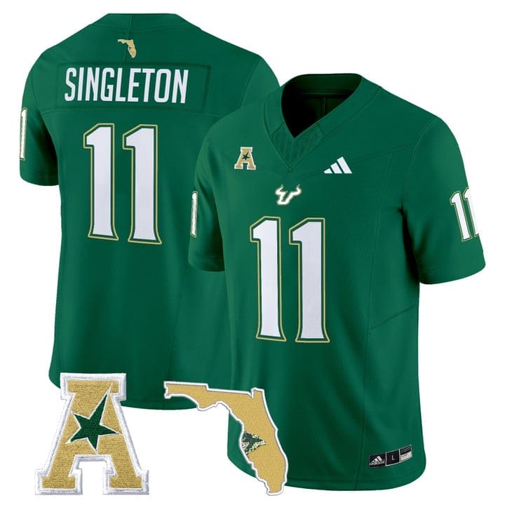 Keshaun Singleton Jersey #11 South Florida Bulls 2025 Limited Stitched 4 Keshaun Singleton Jersey #11 South Florida Bulls 2025 Limited Stitched - Image 4