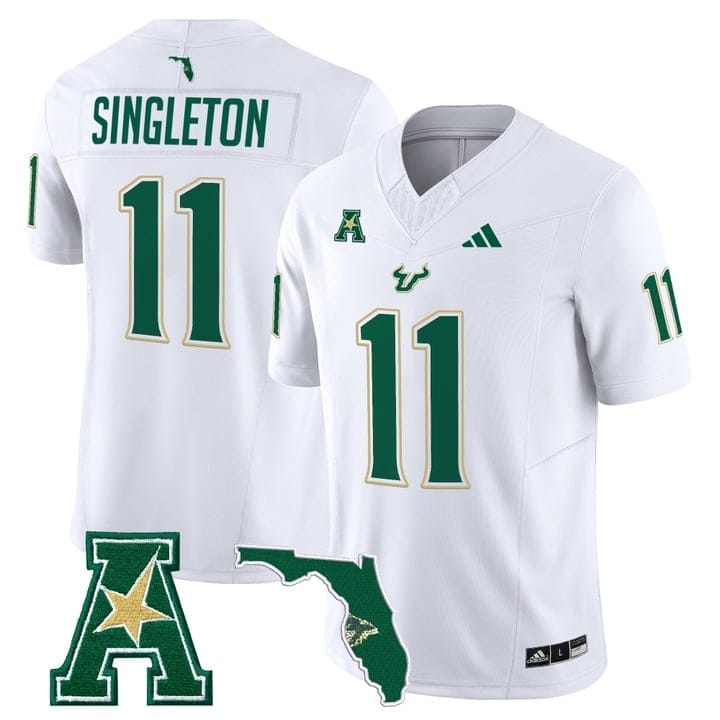 Keshaun Singleton Jersey #11 South Florida Bulls 2025 Limited Stitched 2 Keshaun Singleton Jersey #11 South Florida Bulls 2025 Limited Stitched - Image 2