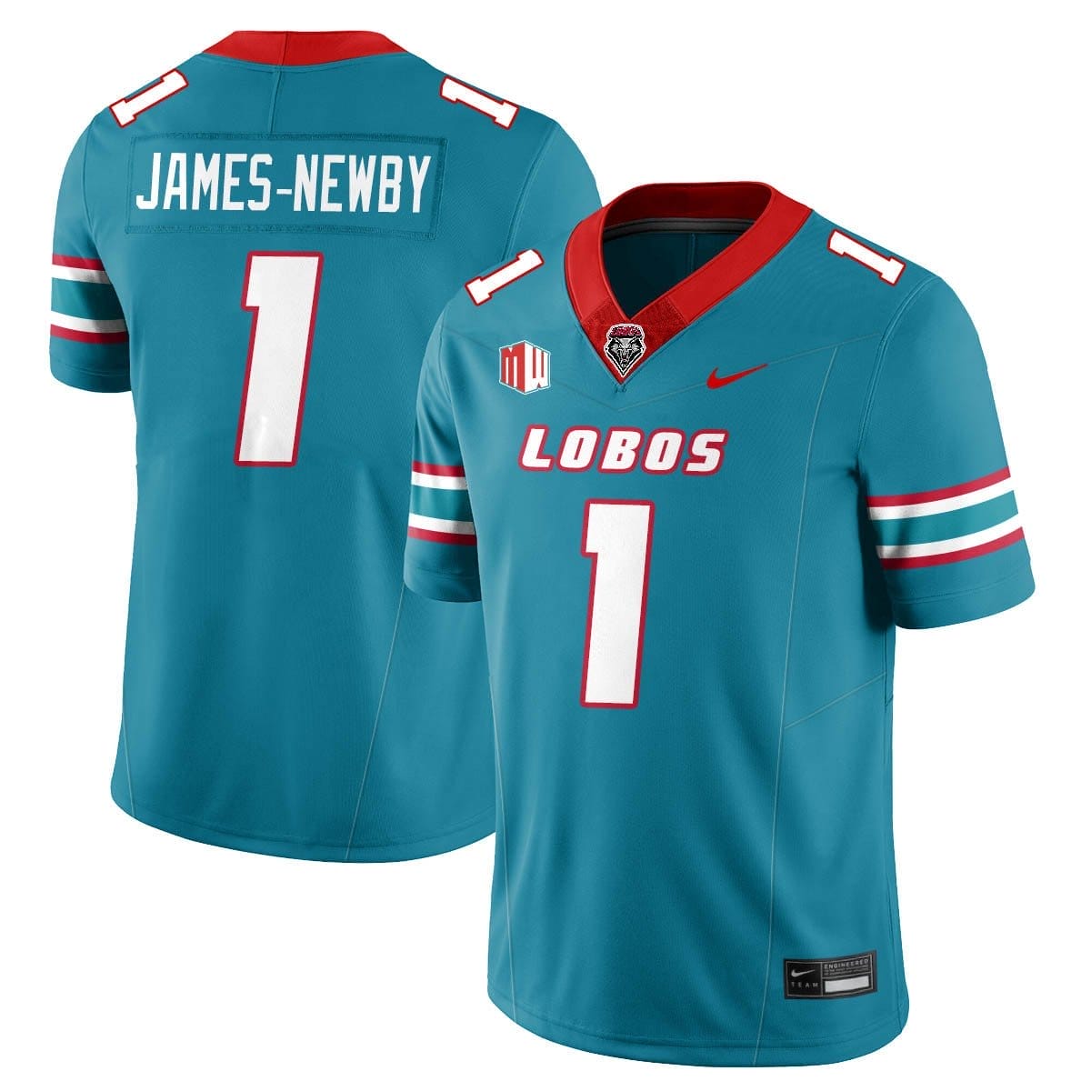 Keyshawn James-Newby Jersey #1 UNM Lobo Football 2025 All Stitched 7 Keyshawn James Newby Jersey 1 UNM Lobo Football 2025 All Stitched Turquoise 23e1e91a dbd0 4590 ad9b 872b9f0c92f1