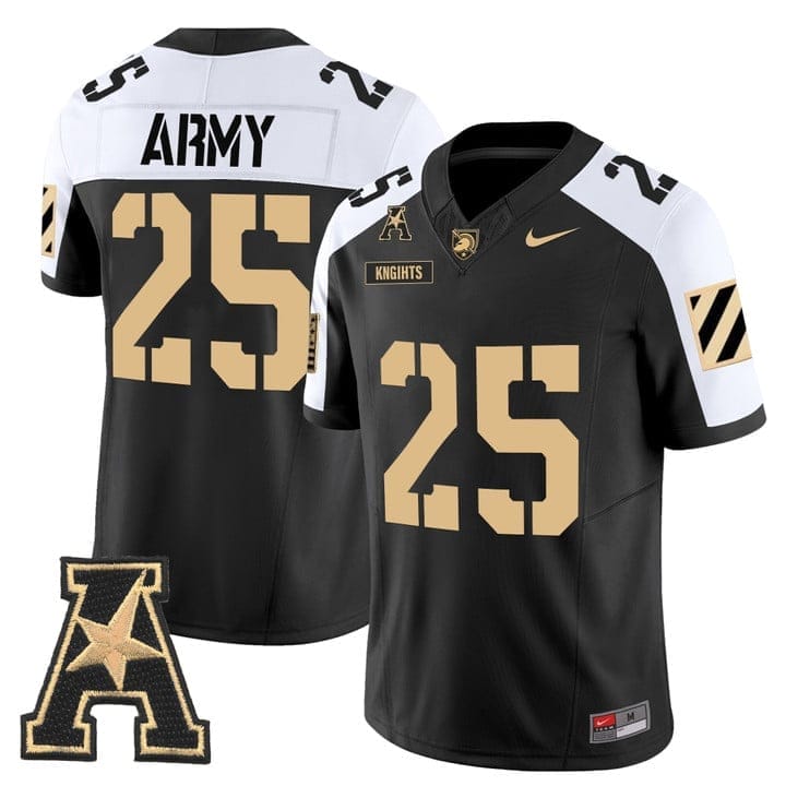 Knights Jersey #25 Army Black Knights 2025 Vapor Limited Stitched 3 Knights Jersey #25 Army Black Knights 2025 Vapor Limited Stitched - Image 3