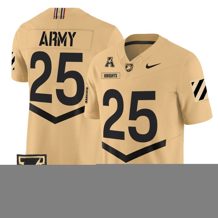 Knights Jersey #25 Army Black Knights 2025 Vapor Limited Stitched 5 Knights Jersey #25 Army Black Knights 2025 Vapor Limited Stitched - Image 5