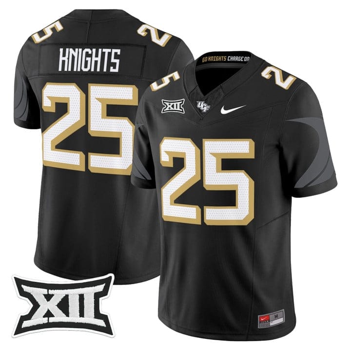 Knights Jersey 25 UCF Knights 2025 Vapor Limited Stitched Black c6871de7 28cf 4686 8b4b 2d2cd6e106ae